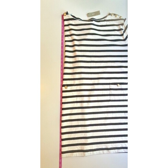 J.Crew NWT Mariner Cloth Shirtdress 3X Gold Buttons Pockets Nautical Preppy - Picture 10 of 10